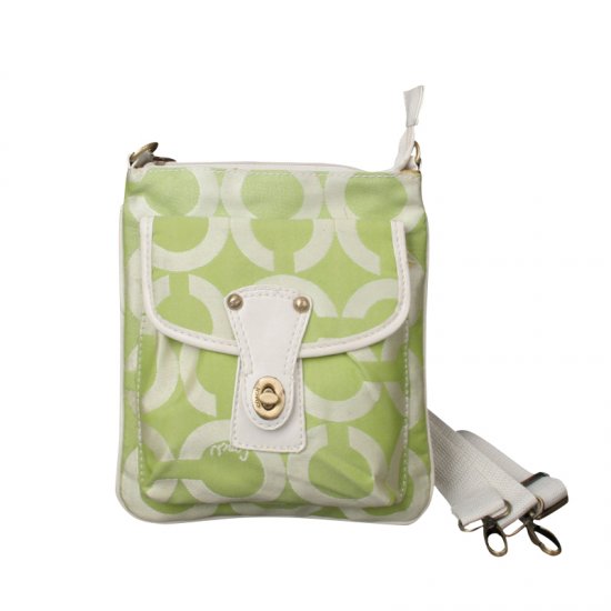 Coach Turnlock Signature Small Green Crossbody Bags EPJ Coach Turnlock Signature Small Green Crossbody Bags EPJ